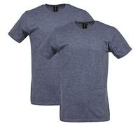 Gildan Camiseta Unisex de algodón Softstyle para Adultos, Estilo G64000, Paquete múltiple, Dark Heather (Paquete de 2), M