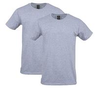 Gildan Camiseta Unisex de algodón Softstyle para Adultos, Estilo G64000, Paquete múltiple, Sport Grey (2 Unidades), L