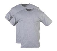 Gildan Dryblend - Camisetas de Trabajo para Hombre con Bolsillo, Paquete de 2, Gris (Sport Grey), XXX-Large