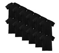 Gildan Dryblend T-Shirt, Style G8000, Multipack Camiseta, Negro (Paquete de 12), S (Pack Unisex Adulto