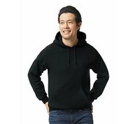 Gildan Fleece Hooded Sweatshirt, Style G18500 Sudadera con Capucha, Black, L para Hombre