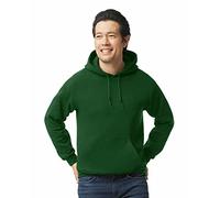 Gildan Fleece Hoodie Sweatshirt, Style G18500, Multipack Sudadera con Capucha, Verde Bosque (Paquete de 1), Medium Unisex Adulto