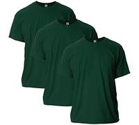 Gildan Ultra Cotton T-Shirt, Style G2000, Multipack Camiseta, Verde Bosque (3 Unidades), L (Pack de 3) para Hombre