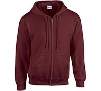 Gildan Heavy Blend Chaqueta con capucha marrón rojizo XL
