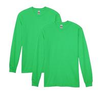 Gildan Heavy Cotton Long Sleeve T-Shirt, Style G5400, 2-Pack Camiseta, Verde Irlandés, XL (Pack de 2) Unisex Adulto