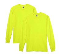 Gildan Heavy Cotton Long Sleeve T-Shirt, Style G5400, 2-Pack Camiseta, Verde (Safety Green), S (Pack de 2) Unisex Adulto