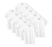 Gildan Heavy Cotton T-Shirt, Style G5000, Multipack Camiseta, Blanco, 4XL (Pack de 10) para Hombre
