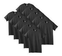 Gildan Heavy Cotton T-Shirt, Style G5000, Multipack Camiseta, Negro, 4XL (Pack de 10) para Hombre