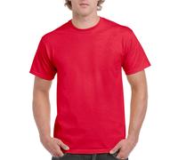 Gildan Martillo Resistente Cotton Manga Corta Cuello Redondo Camiseta [Pack 2]