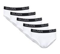 Gildan Men's Cotton Stretch Brief, Artic White (5-Pack), Small