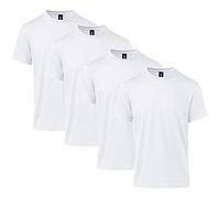 Gildan Men's Softstyle CVC Short Sleeve T-Shirt, Style G67000, 4-Pack, White, Medium