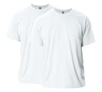 Gildan Men's Ultra Cotton Adult T-Shirt, 2-Pack, White, Small