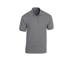 Gildan - Polo Jersey Manga Corta Transpirable Modelo Dryblend Hombre Caballero - Verano/Ejercicio (M) (Grafito Jaspeado)