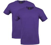Gildan Softstyle Cotton T-Shirt, Style G64000, Multipack Camiseta, Morado (Paquete de 2), M (Pack de 2) para Hombre