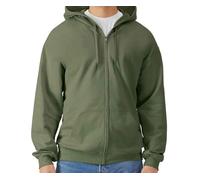 Gildan Softstyle Peso Medio Manga Larga Cremallera Completa Capucha Sudadera