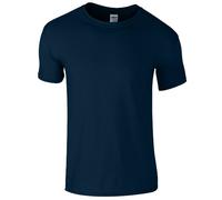 Gildan - Suave básica Camiseta de Manga Corta para Hombre - 100% algodón Gordo (Mediana (M)) (Azul Marino)