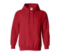Gildan Sudadera con capucha de forro polar, estilo G18500, paquete múltiple, Rojo (candy red), X-Large
