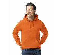 Gildan Fleece Hoodie Sweatshirt, Style G18500, Multipack Sudadera con Capucha, Opaco, Naranja de Seguridad, L para Hombre