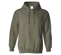 Gildan - Sudadera con capucha para hombre verde militar XX-Large