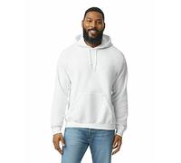 Gildan Sudadera con Capucha y Forro Polar, Estilo G18500, Blanco, L para Hombre