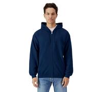 Gildan - Sudadera con Cremallera Softstyle de Polar para Hombre (M) (Marino)