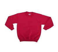 Gildan - Sudadera con cuello redondo Modelo Heavy Blend Unisex niño niña (Pequeña (S)/Granate)