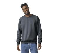 Gildan Sudadera de Cuello Redondo con Forro Polar, Estilo G18000, Opaco, Gris (Dark Heather), XL para Hombre