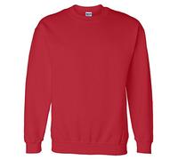 Gildan- Sudadera de Cuello Redondo Unisex con Mezcla de Tejidos (2XL) (Rojo)