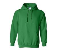 Gildan - Sudadera gruesa con capucha de combinación de tejidos Unisex