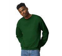 Gildan Sudadera Unisex de Forro Polar con Cuello Redondo para Adultos, Estilo G18000, Paquete múltiple, Verde Bosque (Paquete de 1), Large