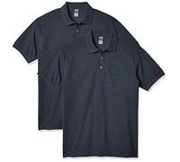 GILDAN Ultra Cotton Pique Sport Shirt, 2-Pack Camisa de Polo, Dark Heather, M para Hombre