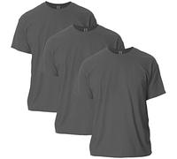 Gildan Ultra Cotton T-Shirt, Style G2000, Multipack Camiseta, Carbón (Paquete de 3), L (Pack de 3) Unisex Adulto