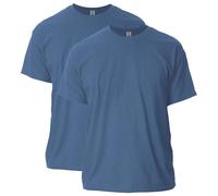 Gildan Ultra Cotton T-Shirt, Style G2000, Multipack Camiseta, Índigo Jaspeado (Paquete de 2), M (Pack de 2) Unisex Adulto