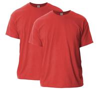 Gildan Ultra Cotton T-Shirt, Style G2000, Multipack Camiseta, Rojo (Paquete de 2), M (Pack de 2) Unisex Adulto