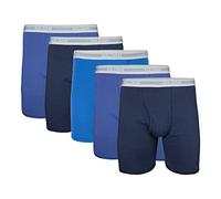 Gildan Underwear Boxer Briefs, Multipack Ropa Interior de Hombres, Azul Marino, Metro Azul, Antique Royal, S (Pack de 5)