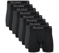 Gildan Underwear Cotton Stretch Boxer Briefs, Multipack Ropa Interior de Hombres, Hollín Negro/Cielo carbón (Paquete de 8, Pierna Regular), L (Pack de 8)