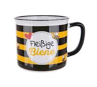 GILDE - 46900 - Taza de café, cerámica, 9,5 x 8,5 cm, diseño de abeja trabajadora