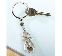 GILDE 50992 - Llavero, diseño de ángel de la Guarda, Color Plateado