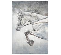 GILDE Cuadro decorativo grande sobre lienzo 60 x 90 cm - Bastidor XL caballo caballo imagen - Decoración de pared multicolor - Regalo caballos, caballos, amigos de caballos, multicolor