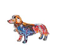 GILDE Dachshund Pop Art Graffiti Multicolor Poly 8 x 26 x 16,5 cm