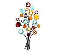 Gilde Decoración de pared con relieve de pared, imagen XL, árbol de la vida, multicolor de metal, altura 97 cm, ancho 51 cm
