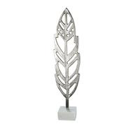 Gilde Escultura de Aluminio, Color Plateado, Altura 65 cm