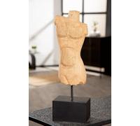 GILDE Escultura de Madera de Mango Natural Mate con Forma de Hombre, 42 cm de Alto, 13 cm de Ancho, 9 cm de Profundidad