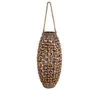GILDE Farol Decorativo para salón, con Inserto de Cristal, Altura 57 cm