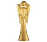 GILDE Figura Cecilia - Ángel de cerámica - Dorado Mate - Altura 71 cm - Decoración - Regalo - Accesorio para el hogar - Estatua de ángel