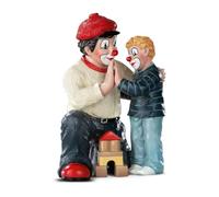 GILDE Figura Decorativa de Payaso con Texto Gib Mir Cinco de Resina y Coleccionable, Multicolor, 11 cm de Alto, 8 cm de Ancho, 7 cm de Profundidad