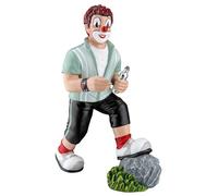 GILDE Figura Decorativa de Payaso de Resina, Multicolor, 15 cm de Alto, 7 cm de Ancho, 10 cm de Profundidad