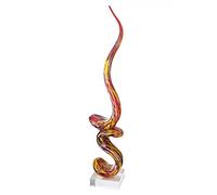 GILDE GLAS art Escultura Decorativa Grande XXL - Hecha a Mano de Cristal - Regalo para Mujeres Navidad cumpleaños - Altura 80 cm