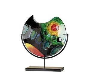 GILDE GLAS art Jarrón de diseño - Decoración Hecha a Mano de Cristal de 37 cm de Altura