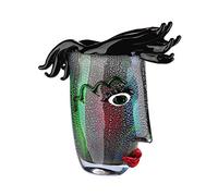 GILDE GLAS art Jarrón de diseño - Jarrón de Cristal y Objeto de Arte Moderno, Altura 30 cm